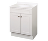 Zenna Home Shaker 2 Door Vanity Combo (Cool Gray | 24 in W, 18 in D, 35 in H | SBC24GY)