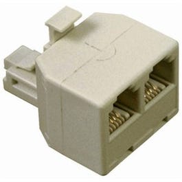 Duplex Modular Jack, Ivory