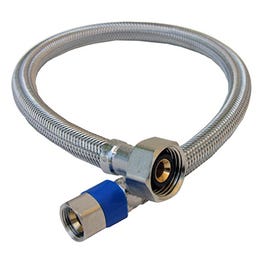 Faucet Connector, Stainless-Steel, 3/8-In. Compression x 1/2-In. Female Iron Pipe x 20-In.