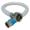 Flexible Faucet Connector, Poly, 3/8 Compression x 1/2 Iron Pipe x 9-In.