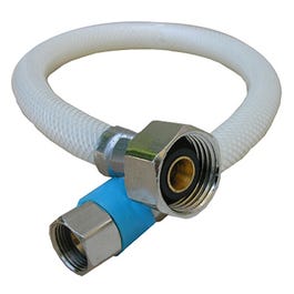 Faucet Connector, Flexible Poly, 3/8-In. Compression x 1/2-In. Iron Pipe x 20-In.