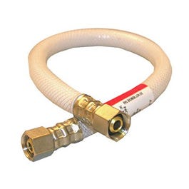 Appliance & Faucet Connector, Flexible Poly, 3/8 Compression x 3/8 Compression x 16-In.