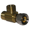 Angle Stop Add A Tee, 3/8-In. Female Compression Inlet x 3/8-In. Compression x 3/8-In. Compression