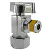 Angle Valve, Chrome, Quarter Turn, 5/8 x 1/4-In.