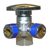 3 Way Valve, Quarter Turn, 1/2-In. Female Pipe Thread Inlet x 3/8-In. Compression x 3/8-In. Compression Outlet