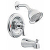 Banbury Tub / Shower Lever Handle, Spout + Showerhead, Chrome