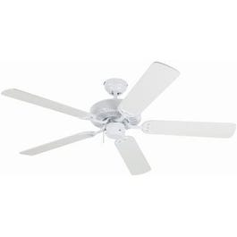 Contractor's Choice Ceiling Fan, White, 5 Blades, 52-In.