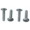 License Plate Fastener, Self-Threading, Stainless Steel, 4-Pk.