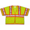 Hi-Viz Vest, ANSI 107 Class III, Lime/Yellow Polyester Mesh, Large/XL