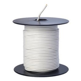 Primary Wire, White PVC, 18-Ga. Stranded Copper, 100-Ft.