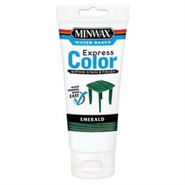 Express Color Wiping Wood Stain & Finish, Emerald, Water-Based, 6-oz.