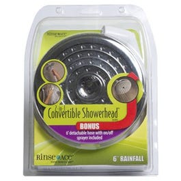 2-in-1 Convertible Showerhead With  6-Ft. Hose