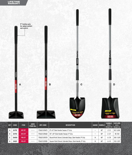 Truper Steel Handle Tamper