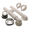 Bathtub Waste And Overflow Assembly, PVC, Chrome, 1.5-In.