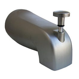 Bathtub Diverter Spout, Satin Nickel