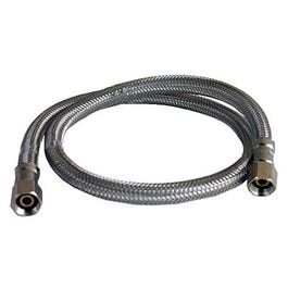 Ice Maker Connector, 1/4 Compression x 1/4 Compression x 24-In.