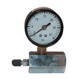 Gas Test Gauge, 0 To 30 PSI, 3/4-In. IPT