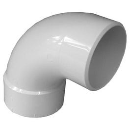 Pipe Fitting, PVC Long Turn Street Elbow, 90-Degree, 3-In.