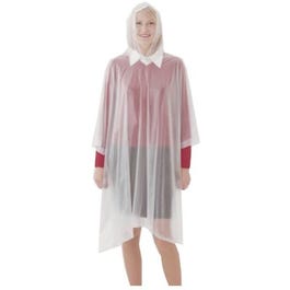 Emergency Poncho, Clear, One Size