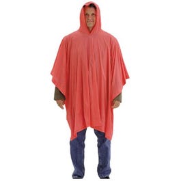 Emergency Poncho, Orange, One Size