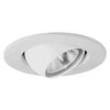 Adjustable Eyeball Light Fixture, White, 4-In.