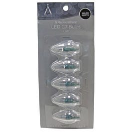 Christmas Lights LED Replacement Bulb, C7, Warm White, 5-Pk.