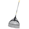 Leaf Rake, Poly Tines, 60-In. Vinyl-Coated Steel Handle