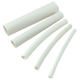 Heat Shrink Tubing, 1/4-1/8 x 4-In., White