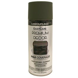 Premium Decor Spray Paint, Camouflage Forest Green, 12-oz.