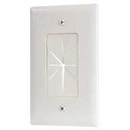 Pass-Thru Wall Plate, White