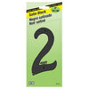 Address Number, Satin Black Zinc, 4-In., 2