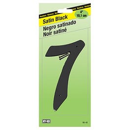 Address Number, Satin Black Zinc, 4-In., 7