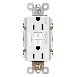 AFCI Receptacle, White, 15-Amp