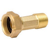 Pipe Fitting, Water Meter Coupling, Brass, 3/4-In.