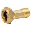 Brass Threaded Water Meter Coupling, Low-Lead, 1-In.