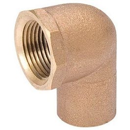 Pipe Fitting, Elbow, 90-Degree, Copper, 3/4-In. FPT