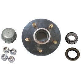 5-Bolt Trailer Axle Hub Kit, 1,750-Lb. Capacity For #84 Spindle