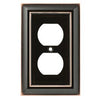 Duplex Wall Plate, 1-Gang, Architectural, Bronze & Copper Zinc