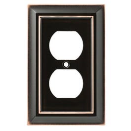 Duplex Wall Plate, 1-Gang, Architectural, Bronze & Copper Zinc