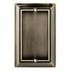 Blank Wall Plate, 1-Gang, Architectural, Antique Brass Zinc