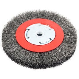 Coarse Crimped Wire Bench Wheel Brush, 6-In.