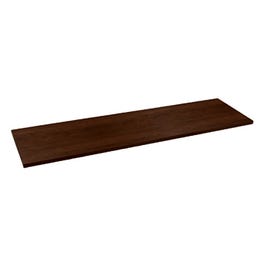 Melamine Shelf, Espresso, 12 x 48-In.