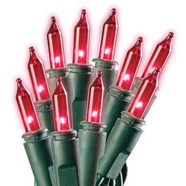 Christmas Light Set, Mini, Red, 100-Ct.