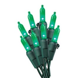 Christmas Light Set, Mini, Green, 100-Ct.