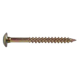 Cabinet Screws, Star, Zinc & Yellow Dichromate, #8 x 1.75-In., 1-Lb.