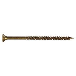 Power Pro Wood Screws, Star, Ceramic Coat, Bronze, #8 x 2-In., 50-Pk.