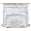 Nylon Rope, Twisted, White, 1/4-In. x 600-Ft.