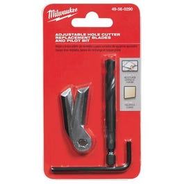 Hole Cutter Replacement Blades & Pilot Bit, Adjustable