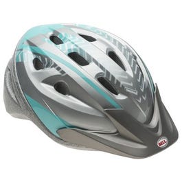 Girls' Richter Bicyle Helmet, Silver/Mint