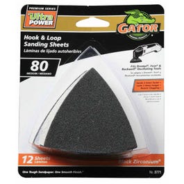 Hook & Loop Sandpaper, 80-Grit, 3-In., 12-Pk.